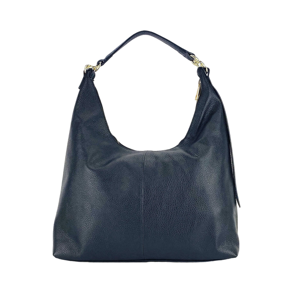 Soft Shoulder Bag — Black Leather