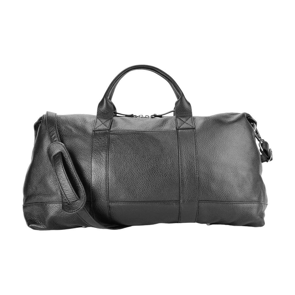 Travel Holdall — Black Leather