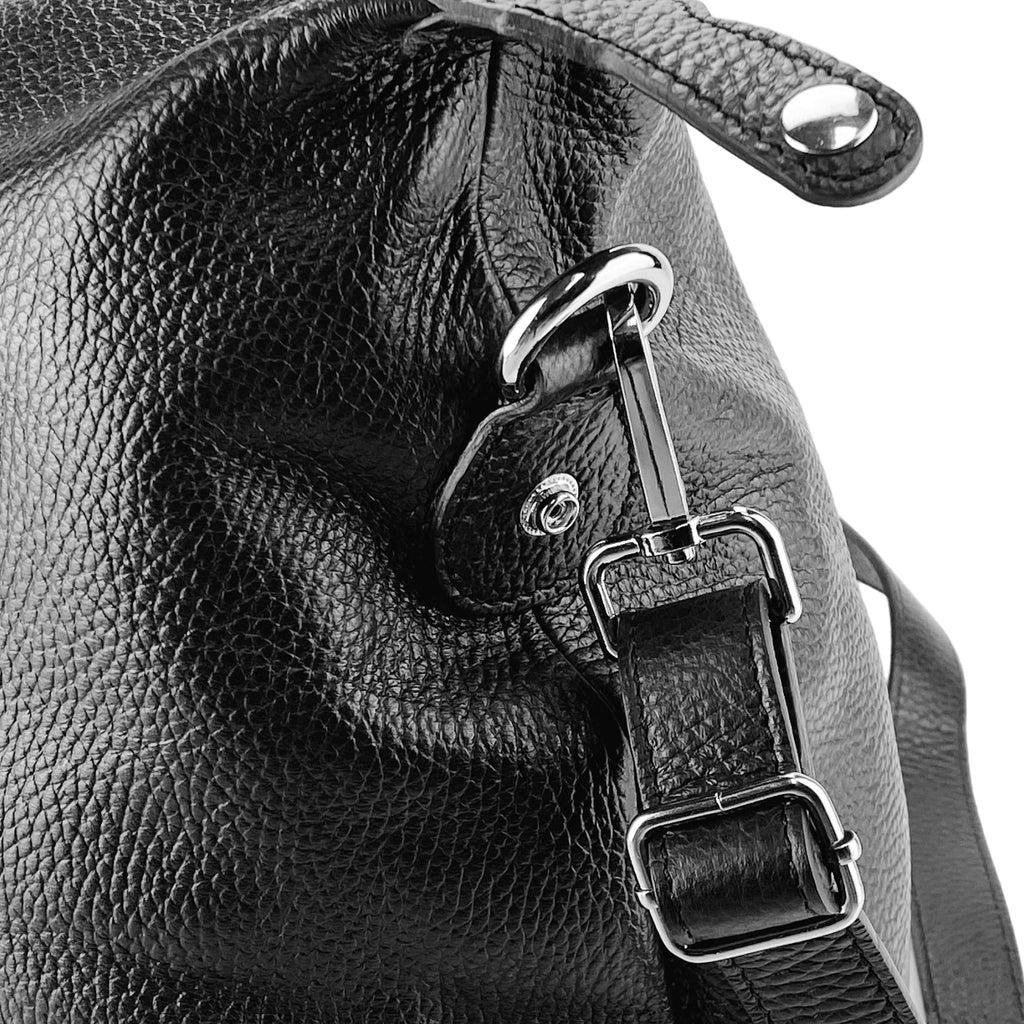 Travel Holdall — Black Leather
