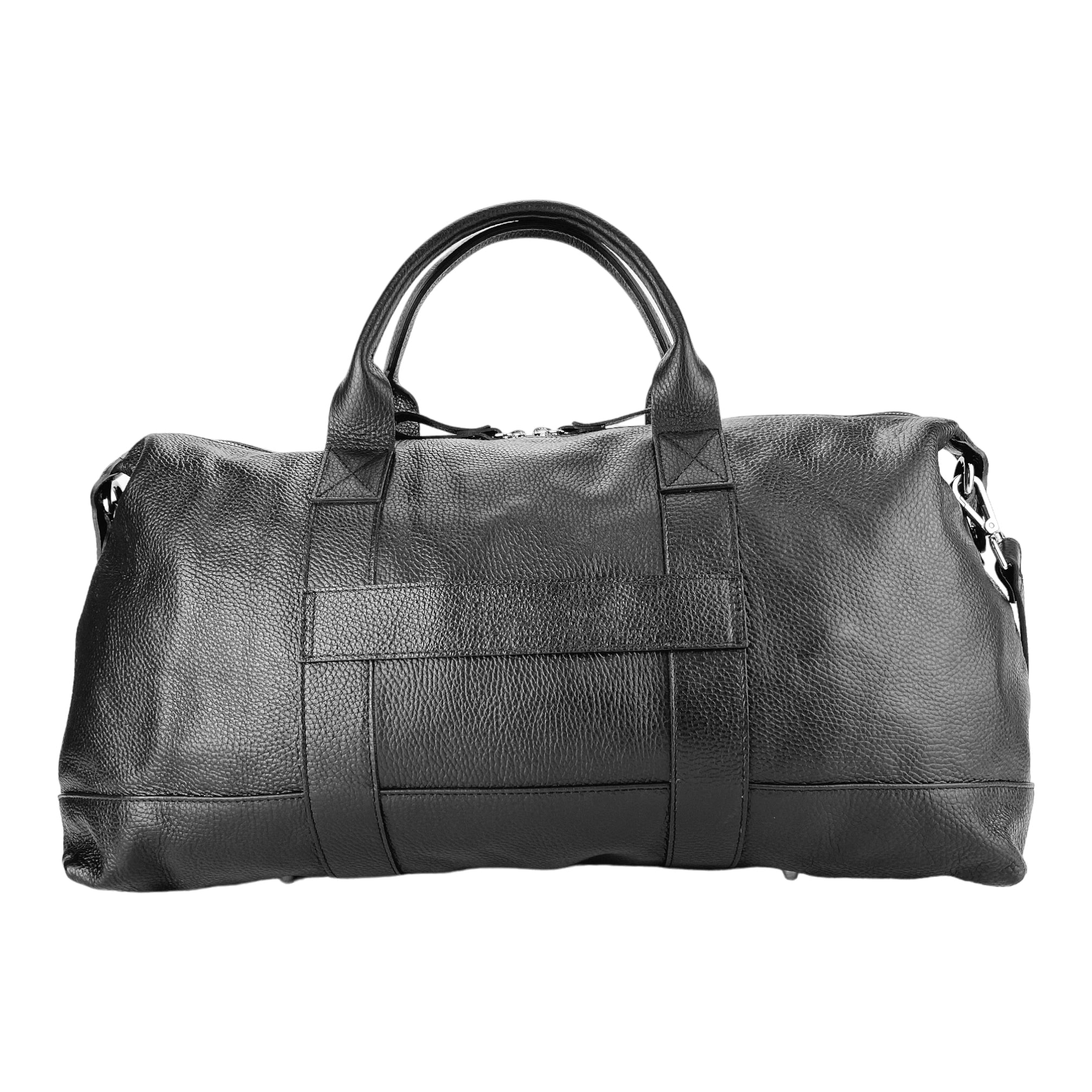 Travel Holdall — Black Leather