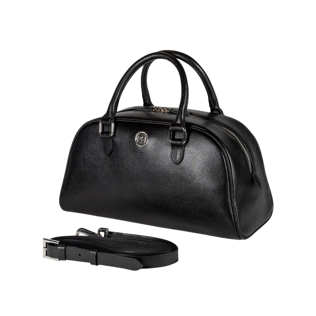 Virginia Bowling Bag — Black Saffiano