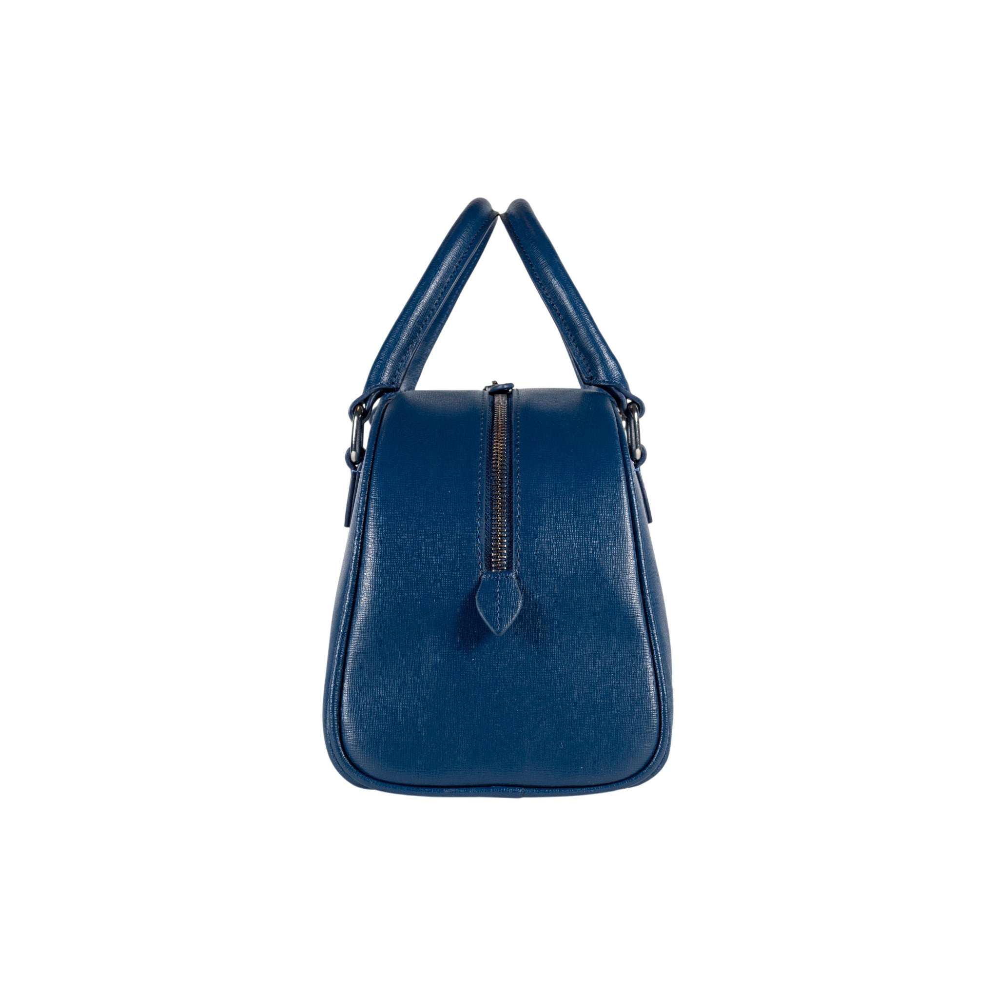 Virginia Bowling Bag — Blue Saffiano