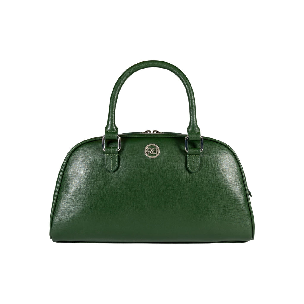 Virginia Bowling Bag — Green Saffiano