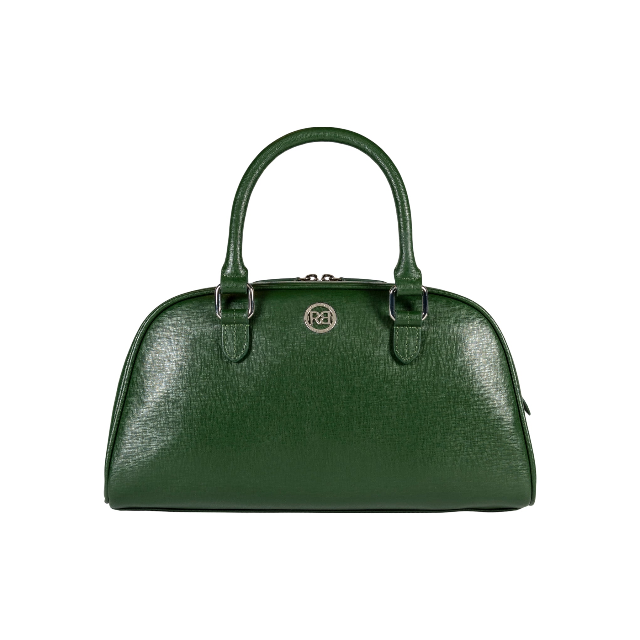 Virginia Bowling Bag — Green Saffiano
