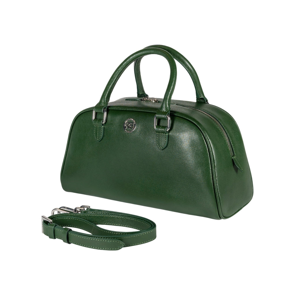 Virginia Bowling Bag — Green Saffiano