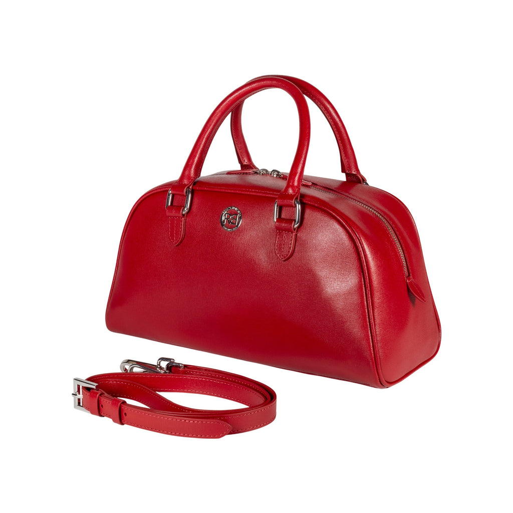 Virginia Bowling Bag — Red Saffiano